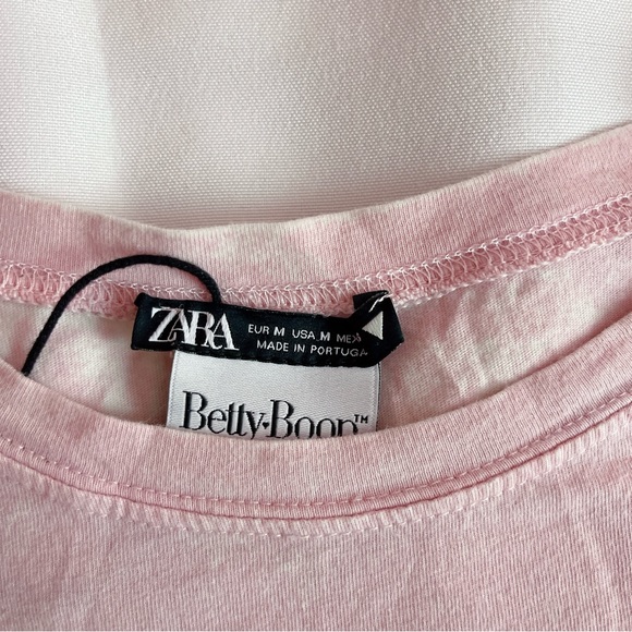 Zara Betty Boop Pink Tee 🔲🎀🤍 - Picture 5 of 9